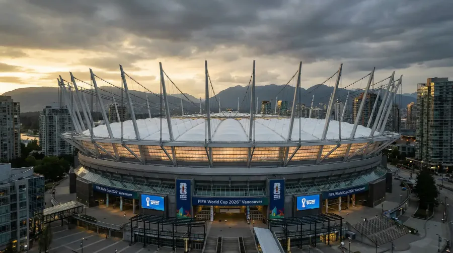BC Place in Vancouver, Austragungsort von Schweiz gegen Kanada bei der WM 2026