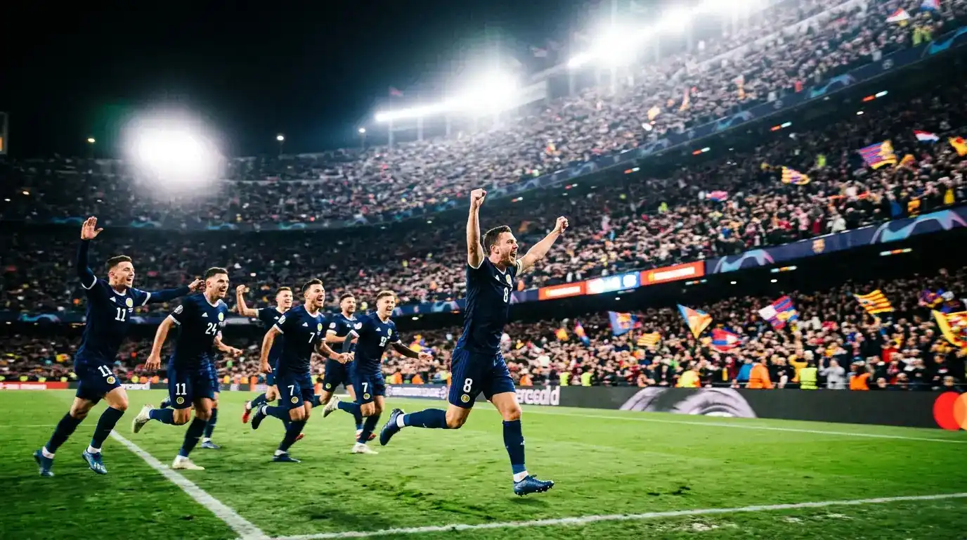 Spieler von Frankreich bejubeln ein Tor im ausverkauften Stadion bei der WM 2026